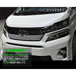 (CC-LDL) CRYSTALEYE (クリスタルアイ) TOYOTA ALPHARD VELLFIRE (20 Late) LED Daylight Garnish V2 (Non-Colored) [E021NW00]