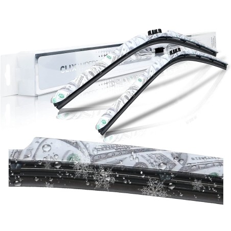 (CC-WB) AutoTex Clix Injk Collection Wiper Blade, Benjamins [‎AutoTex-IN-Benjamins]