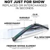 (CC-WB) AutoTex Clix Injk Collection Wiper Blade, Cyber [‎AutoTex-IN-Cyber]