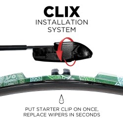 (CC-WB) AutoTex Clix Injk Collection Wiper Blade, Mystic [‎AutoTex-IN-Mystic]