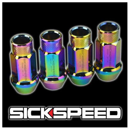 (CC-WRLN) Sickspeed 50Mm Aluminum Extended Lug Nuts [SP50M-NC]