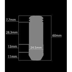 (CC-WRLN) Sickspeed 50Mm 病氣速度 Aluminum Extended Lug Nuts [SP50MA-24K]