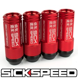 (CC-WRLN) Sickspeed 50Mm 病氣速度 Aluminum Extended Lug Nuts [SP50MA-RD]