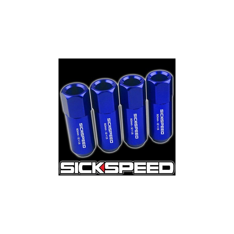 (CC-WRLN) Sickspeed 60Mm Aluminum Extended Lug Nuts [SP60M-BL]