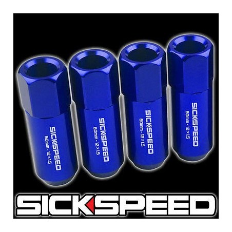 (CC-WRLN) Sickspeed 60Mm Aluminum Extended Lug Nuts [SP60M-BL]