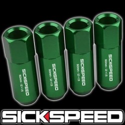 (CC-WRLN) Sickspeed 60Mm Aluminum Extended Lug Nuts [SP60M-GN]