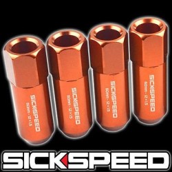 (CC-WRLN) Sickspeed 60Mm Aluminum Extended Lug Nuts [SP60M-OR]