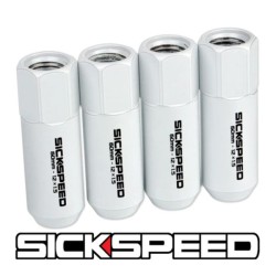 (CC-WRLN) Sickspeed 60Mm Aluminum Extended Lug Nuts [SP60M-WH]