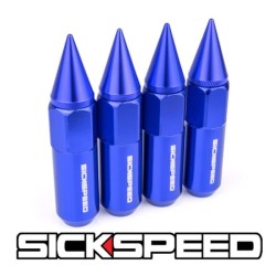 (CC-WRLN) Sickspeed 60Mm Spiked Aluminum Extended Lug Nuts [SP60MS-BL]