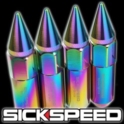 (CC-WRLN) Sickspeed 60Mm Spiked Aluminum Extended Lug Nuts [SP60MS-NC]