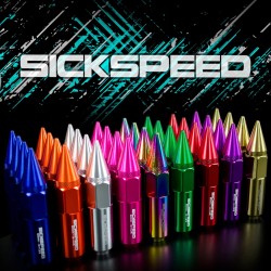 (CC-WRLN) Sickspeed 60Mm Spiked Aluminum Extended Lug Nuts [SP60MS-PK]