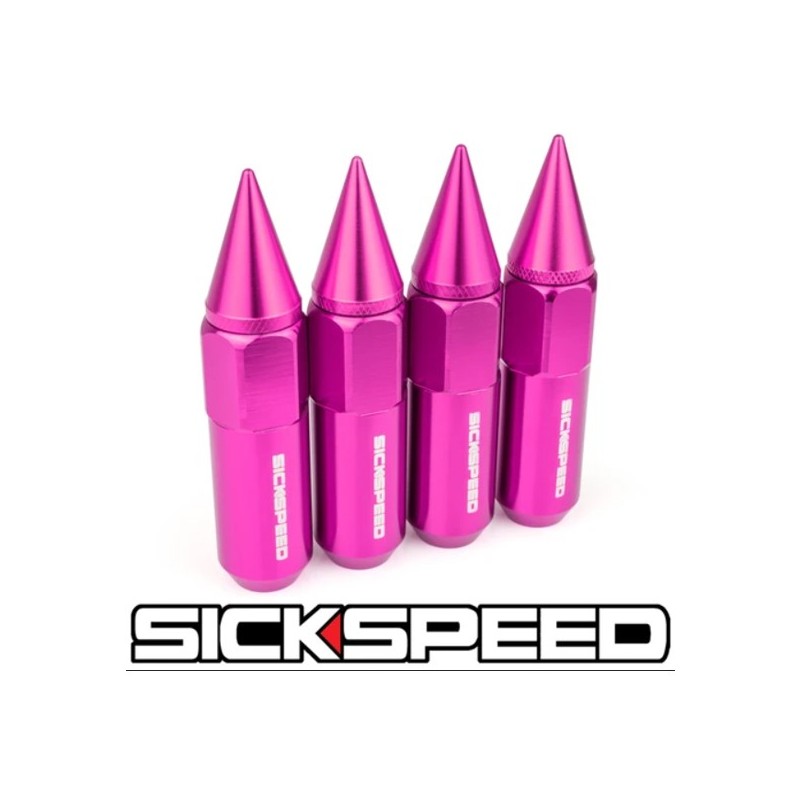 (CC-WRLN) Sickspeed 60Mm Spiked Aluminum Extended Lug Nuts [SP60MS-PK]