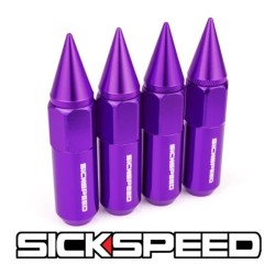 (CC-WRLN) Sickspeed 60Mm Spiked Aluminum Extended Lug Nuts [SP60MS-PU]