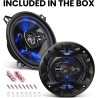 (C-AV-SP) BOSS Audio Systems LED Full Range 5.25” Car Stereo Speakers (Set of 2) [BE524]