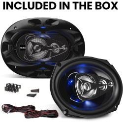 (C-AV-SP) BOSS Audio Systems LED Full Range 6” x 9” 汽車喇叭 (一套2件) [‎BE694]