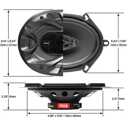 (C-AV-SP) BOSS Audio Systems Chaos 系列 5” x 7” 汽車門立體喇叭 [‎CH5730B]