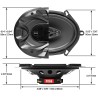 (C-AV-SP) BOSS Audio Systems Chaos Series 5” x 7” Car Stereo Door Speakers [‎CH5730B]